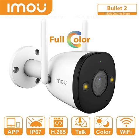 IMOU Bullet 2E 4MP 2MP Full Color IP Cam Era Built In LED Light Smart