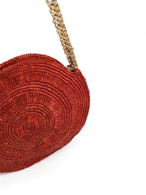 Rabanne Disc Raffia Crossbody Bag Farfetch