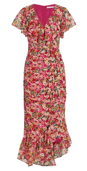 ASTR The Label Women S Vilma Floral Midi Dress