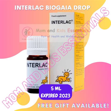 Jual Interlac Biogaia Drop Ml Probiotik Oil Kesehatan Pencernaan Bayi