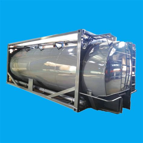 Ft Lined Pe Petrochemicals Iso Tank Container For Corrosive Nitric