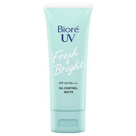 Biore UV Fresh Bright SPF 50 PA Oil Control Matte Review SOCO By