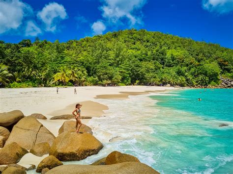 Anse Georgette Auf Der Insel Praslin Travelsicht