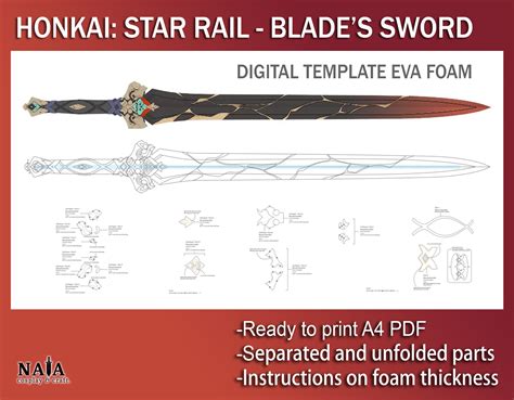 Blade Sword Honkai Star Rail 3d Models Download Creality 57 Off