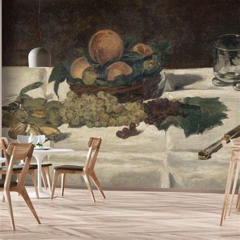 Papier Peint Classique Fruits Sur Une Table Lgd D Cor Mural Sur