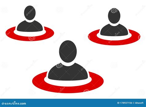 Raster Flat Men Isolation Icon Stock Illustration Illustration Of