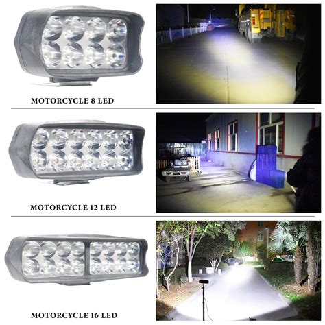 Faros Delanteros De Motocicleta LED Antiniebla Faros Delanteros 12W 18W