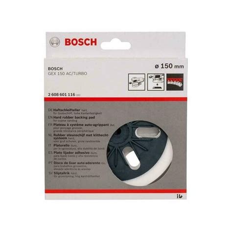 Bosch Mm Backing Pad Sanders Turbo Hard Build Plumb