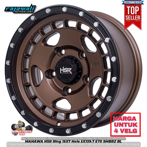 Jual VELG MOBIL RING 15 TIPE HSR MAHAWA JIMNY KATANA VITARA ESCUDO