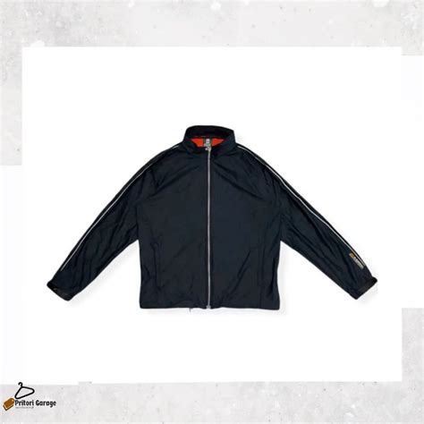 Jual Windbreaker Tracktop Jacket Descente Reflective Stripe Black Inner