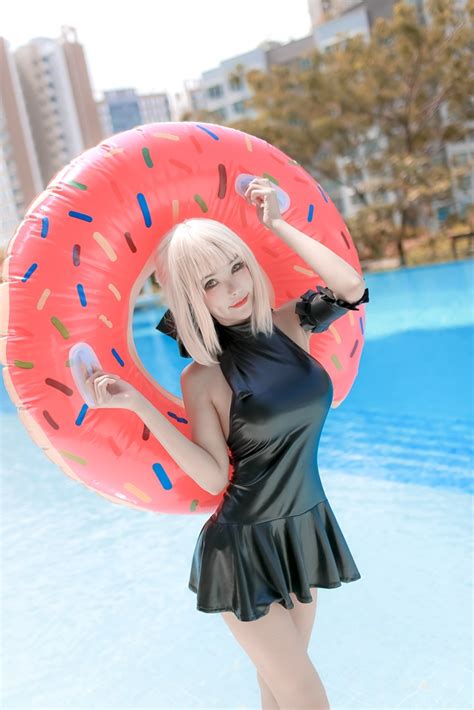 Kitkat Cosplay Nude Saber Alter Swimsuit Nudecosplaygirls