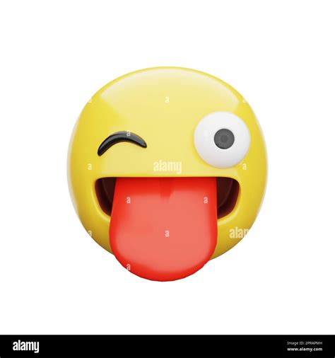 Winking Emoji Emoticon Smiley Fotos Und Bildmaterial In Hoher