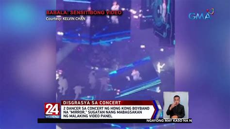 Dancer Sa Concert Ng Boyband Na Mirror Sugatan Nang Mabagsakan Ng