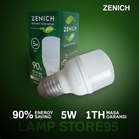 Jual Lampu Led Zenich Tabung Watt Nyala Putih Terang Garansi Tahun