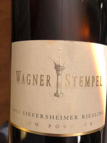 Wagner Stempel Vom Porphyr Siefersheimer Riesling Vivino US