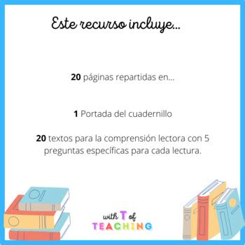 Reading Comprehension Passages In Spanish Textos Comprensi N Lectora