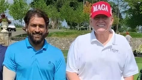 Ms Dhoni S Old Video Of Playing Golf With Donald Trump Goes Viral After