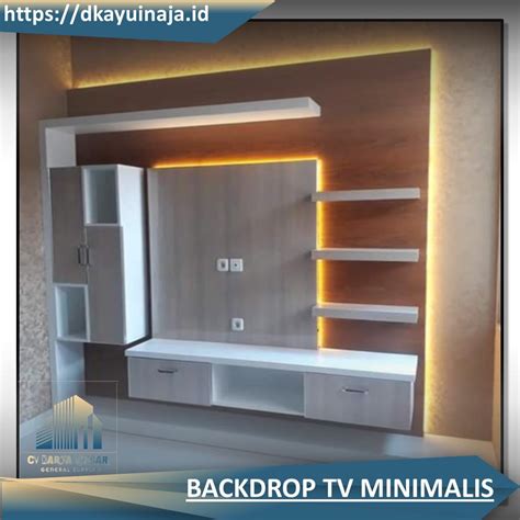 Jual Backdrop Tv Minimalis Dinding Custom Rak Meja Backdrop Tv Backdrop