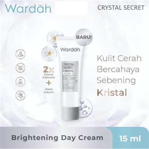 Promo Wardah Crystal Secret Brightening Day Cream 15 Ml Pelembab Pagi