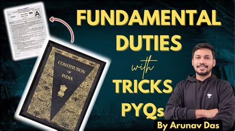 Simple Trick To Remember Fundamental Duties With Pyqs Indian Polity