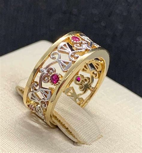 Anel De Formatura Direito Zirconia Ouro 18k