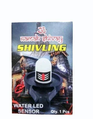 Plastic Diwali Shivling Water LED Sensor Finish Type Silver Coating