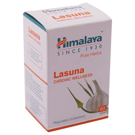 Himalaya Wellness Pure Herbs Lasuna Cardiac Wellness 60 Tablets Jiomart