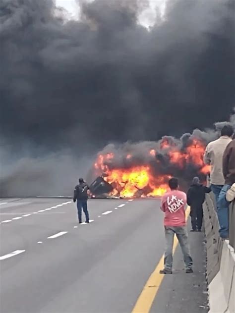 Así Fue La Impactante Explosión De Una Pipa En La Autopista Veracruz