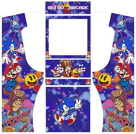 Upright Arcade Machine Design Digital Plan Arcade Machine Cabinet