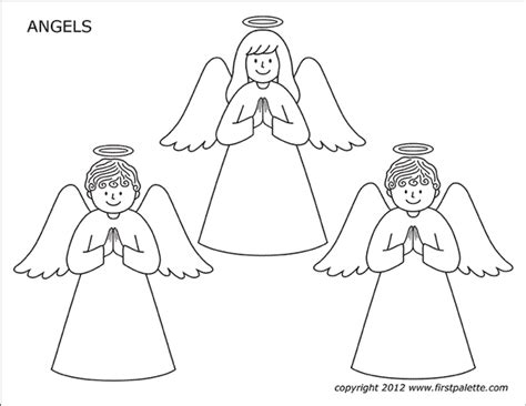 Angels Free Printable Templates And Coloring Pages