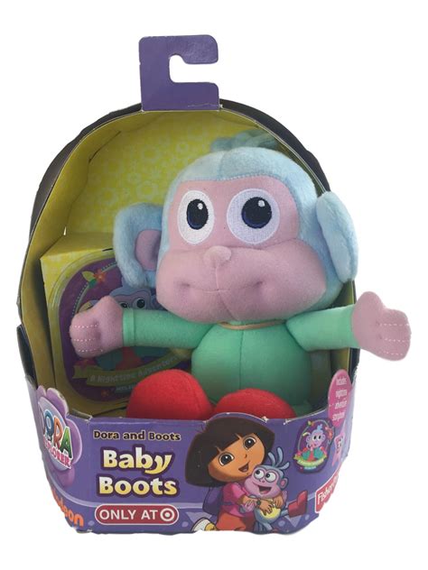 Fisher Price Dora The Explorer Baby Boots Stuffed Animal Monkey Pal - Walmart.com - Walmart.com