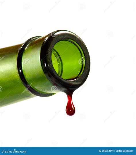 Drop Of Wine From A Bottle Stock Image Image Of Drink 30575469