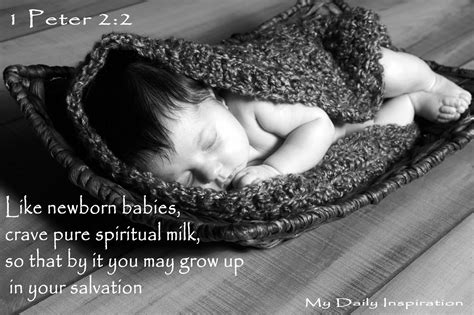 Like Newborn Babies Crave Pure Spiritual Milk