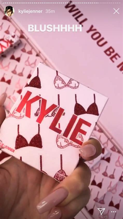 Kylie Jenner Shows Off Kylie Cosmetics Valentine S Day Collection