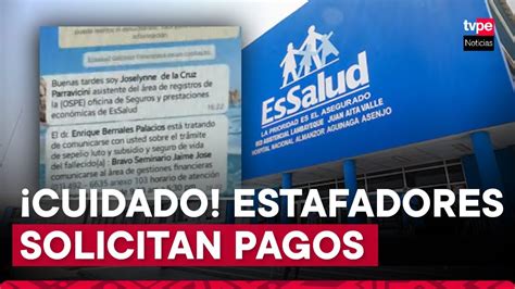 Essalud Alertan Sobre Estafas En Cobro De Subsidios Youtube