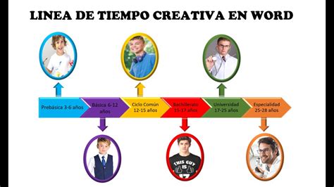 Como Hacer Una Linea De Tiempo Creativa En Word Youtube