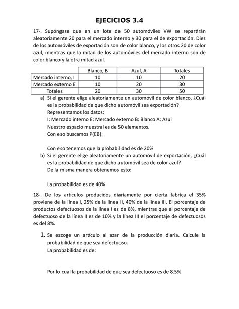 Ejercicios Ejecicios Sup Ngase Que En Un Lote De