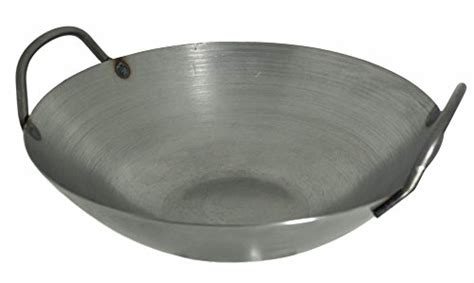 Home 1 2mm Thickness YAMADA Hammered Iron Double Handle Deep Wok