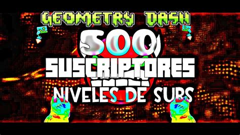 NIVELES DE SUSCRIPTORES GANADOR DE UN BANNER Geometry Dash 1 9