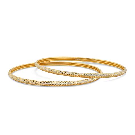 Set Of 22 Carat Gold Bangles For Everyday Use