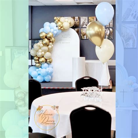 Christening Balloon Garland Setup Henna Decor Balloon Event Stylist