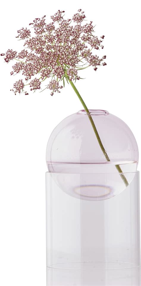 Studio About Standing Flower Bubble Vase H10 Cm Rosa Vaser