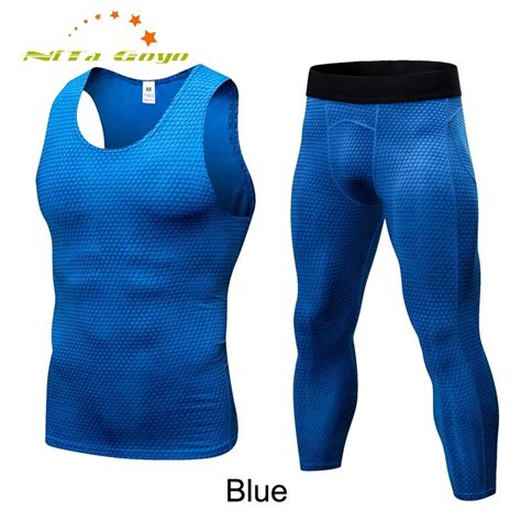 Hommes De Pro Gym Courir Sport Ensembles Lastique S Chage Rapide