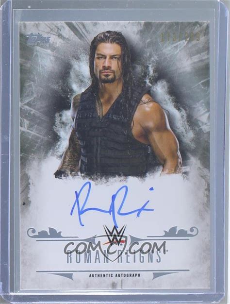 2016 Topps WWE Undisputed - Autographs #UA-RR - Roman Reigns /299