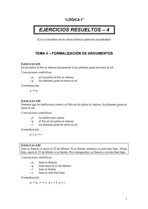 Ejercicios De L Gica De Programaci N Con Entrega L Gica I