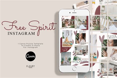 Free Instagram Puzzle Template Canva Free Templates Printable