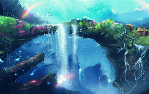 Rainbow Waterfall Wallpapers on WallpaperDog