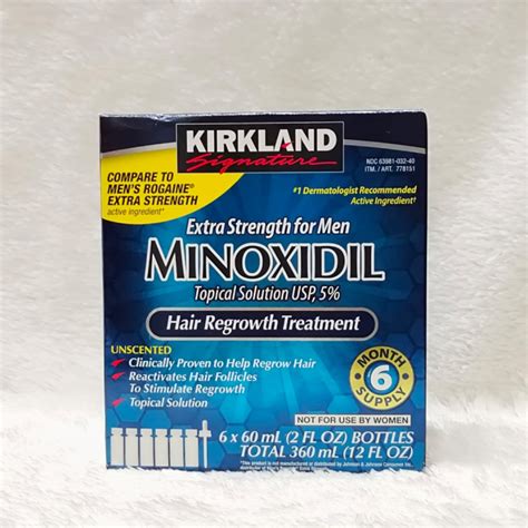 Kirkland Minoxidil Kotak Isi Botol Lazada Indonesia