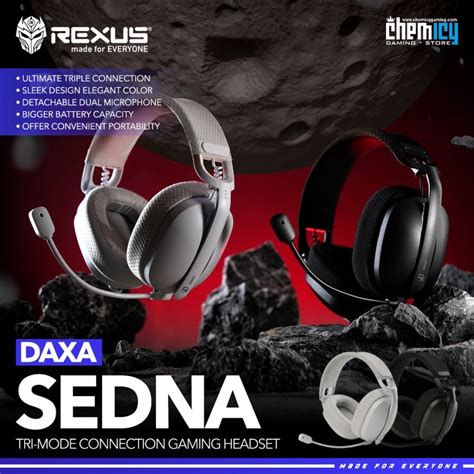 Jual Rexus Daxa Sedna Wireless 3 In 1 Gaming Headset Shopee Indonesia