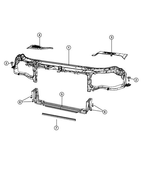 Dodge Charger Crossmember Front Support St Radiator 68142202AA